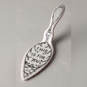 Anthropologie × Molly Hatch “This Is For You” Hand Painted Pie Server